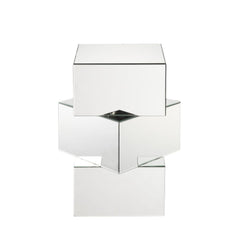 Mesa auxiliar cuadrada Dominic Glam de 20" de largo