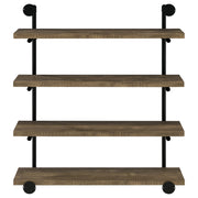 Elmcrest 39-inch 4-shelf Wall Bookshelf Rustic Oak