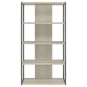 Loomis 72-inch 4-shelf Bookshelf Whitewashed Grey