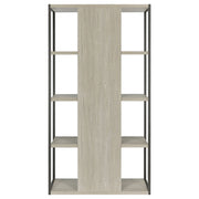 Loomis 72-inch 4-shelf Bookshelf Whitewashed Grey
