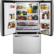  GE 36-inch, 20.6 cu.ft. Counter-Depth French 3-Door Refrigerator with Exterior Ice Maker GYE21JYMFS IMAGE 3