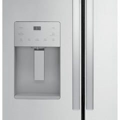  GE 36-inch, 20.6 cu.ft. Counter-Depth French 3-Door Refrigerator with Exterior Ice Maker GYE21JYMFS IMAGE 4