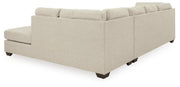 Seccional de dos piezas con chaise longue Falkirk