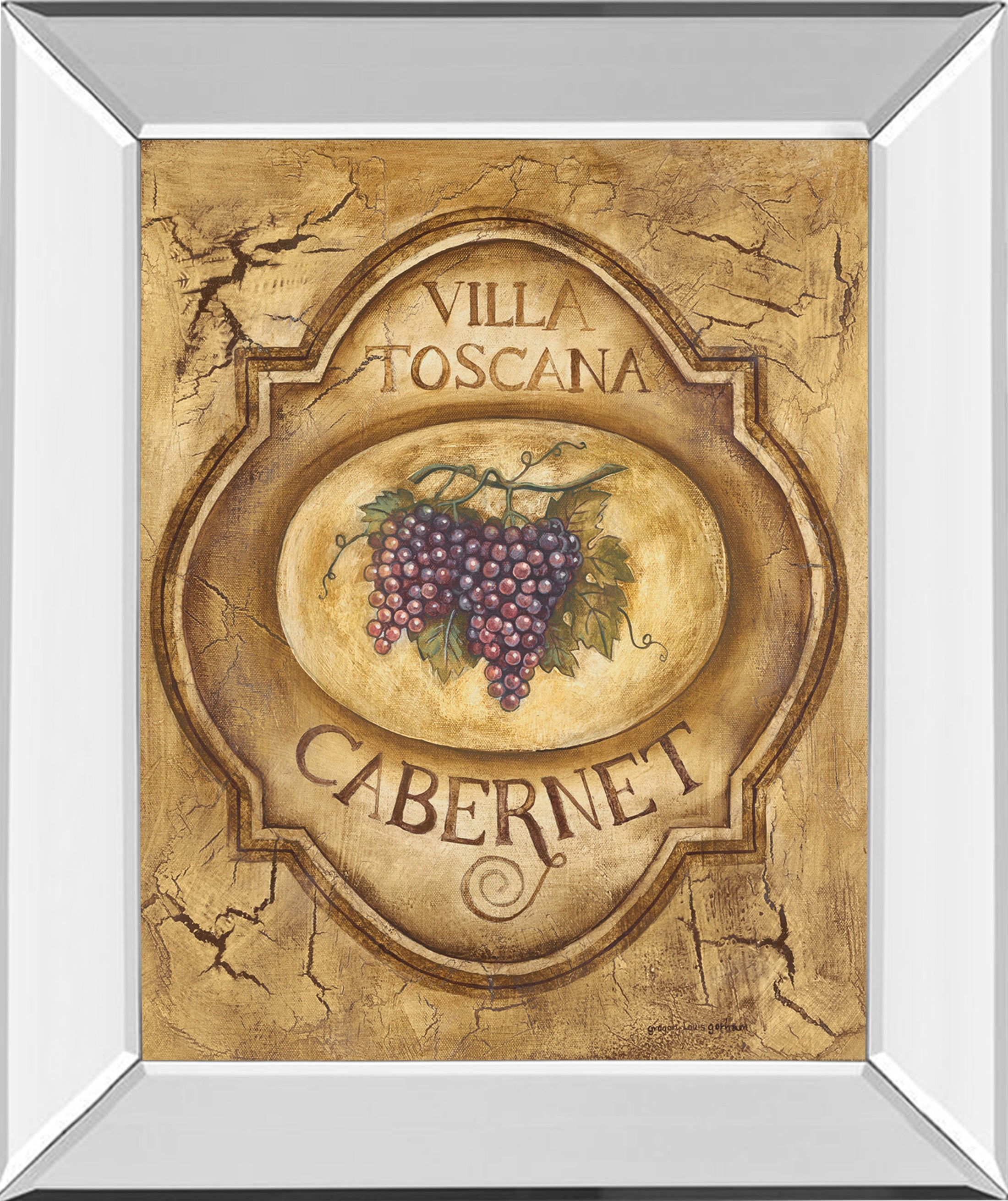 Mirrored Frame Cabernet By Gregory Gorham