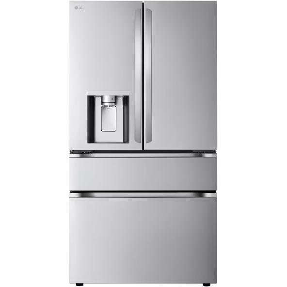 LG 36-inch, 25 cu. ft. Smart Counter-Depth MAX™ French 4-Door Refrigerator with Full-Convert Drawer™ LF25G8330S