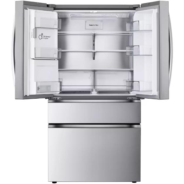  LG 36-inch, 25 cu. ft. Smart Counter-Depth MAX™ French 4-Door Refrigerator with Full-Convert Drawer™ LF25G8330S IMAGE 2