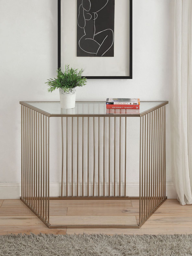 Mesa de sofá rectangular Oaklie de 42" de largo