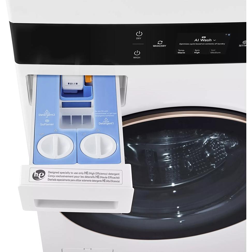  LG STUDIO Stacked Washer/Dryer Electric Laundry Center with Allergiene® Cycle SWWE50W4 IMAGE 7