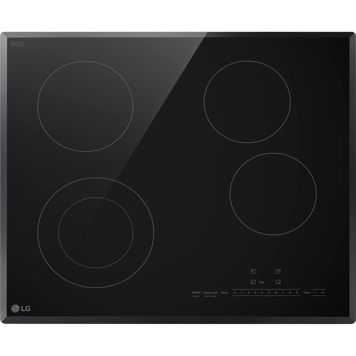  LG 24-inch Compact Electric Cooktop CBED2415B IMAGE 1
