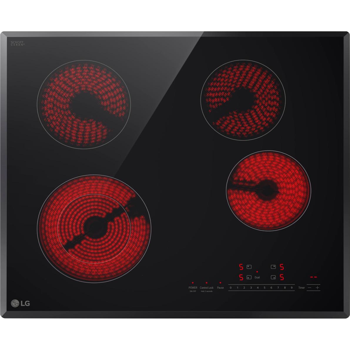  LG 24-inch Compact Electric Cooktop CBED2415B IMAGE 2