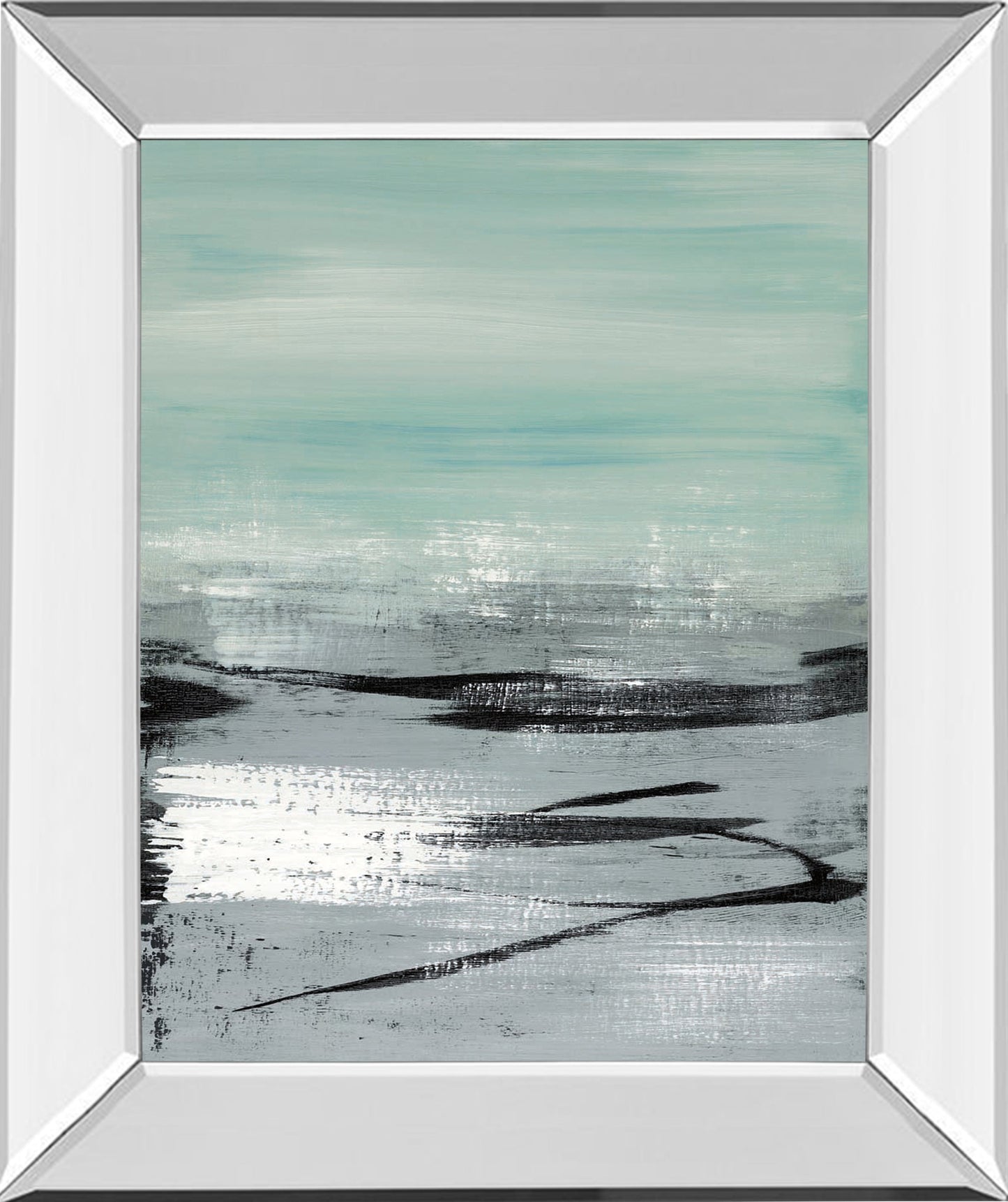 Mirrored Frame Beach I By Heather Mcalpine