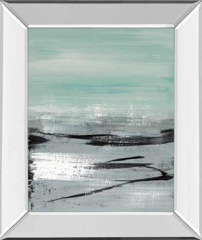 Mirrored Frame Beach I By Heather Mcalpine