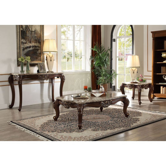 Mehadi Marble Top Rectangular Coffee Table