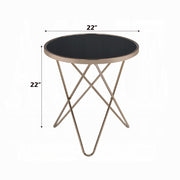 Mesa auxiliar redonda Valora de 22" de diámetro
