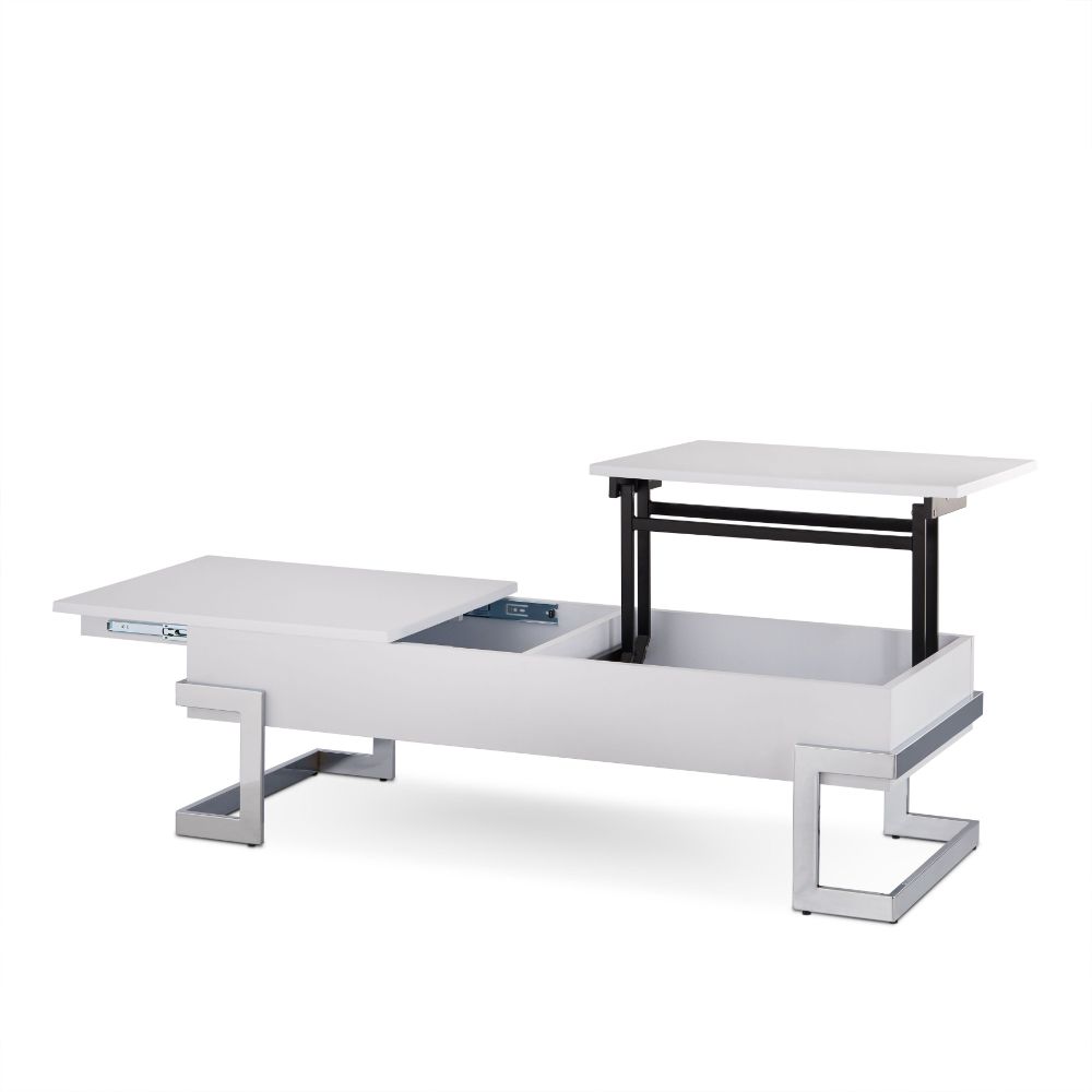 Mesa de centro rectangular Calnan de 120 cm con tapa elevable
