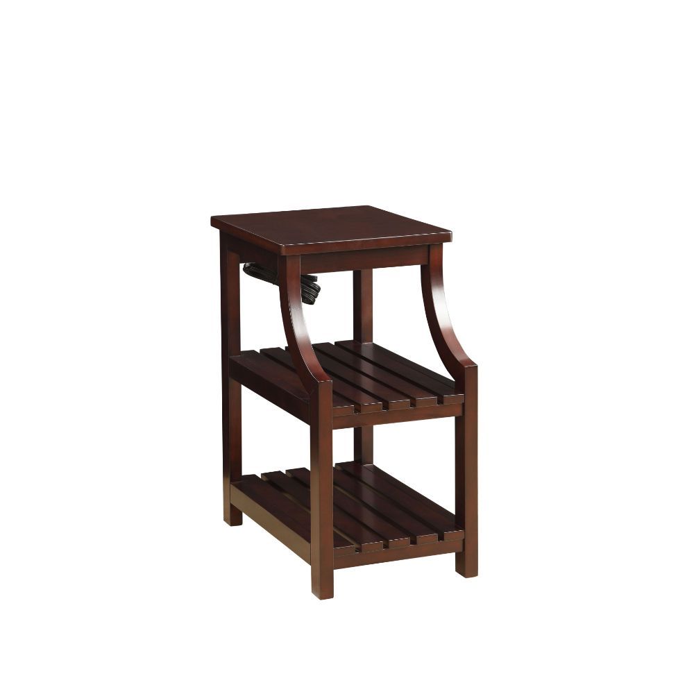 Mesa auxiliar rectangular Wasaki con USB