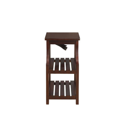 Wasaki Rectangular Accent Table with USB