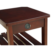 Mesa auxiliar rectangular Wasaki con USB
