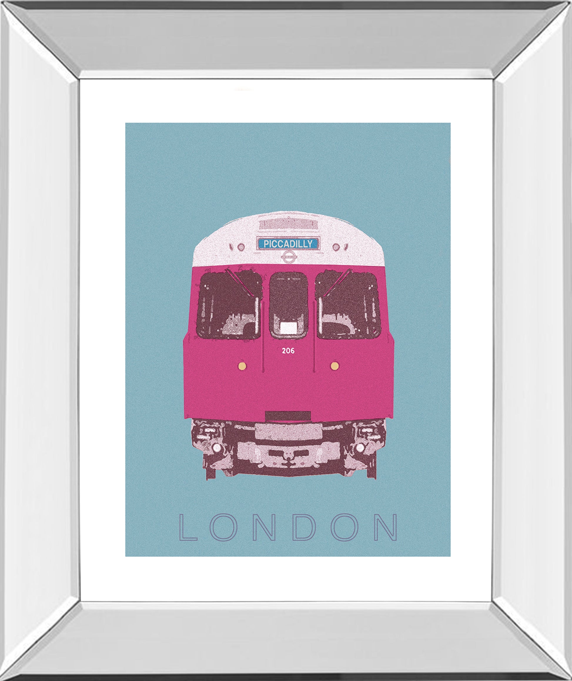 Mirrored Frame London Transport 3 By Ben James