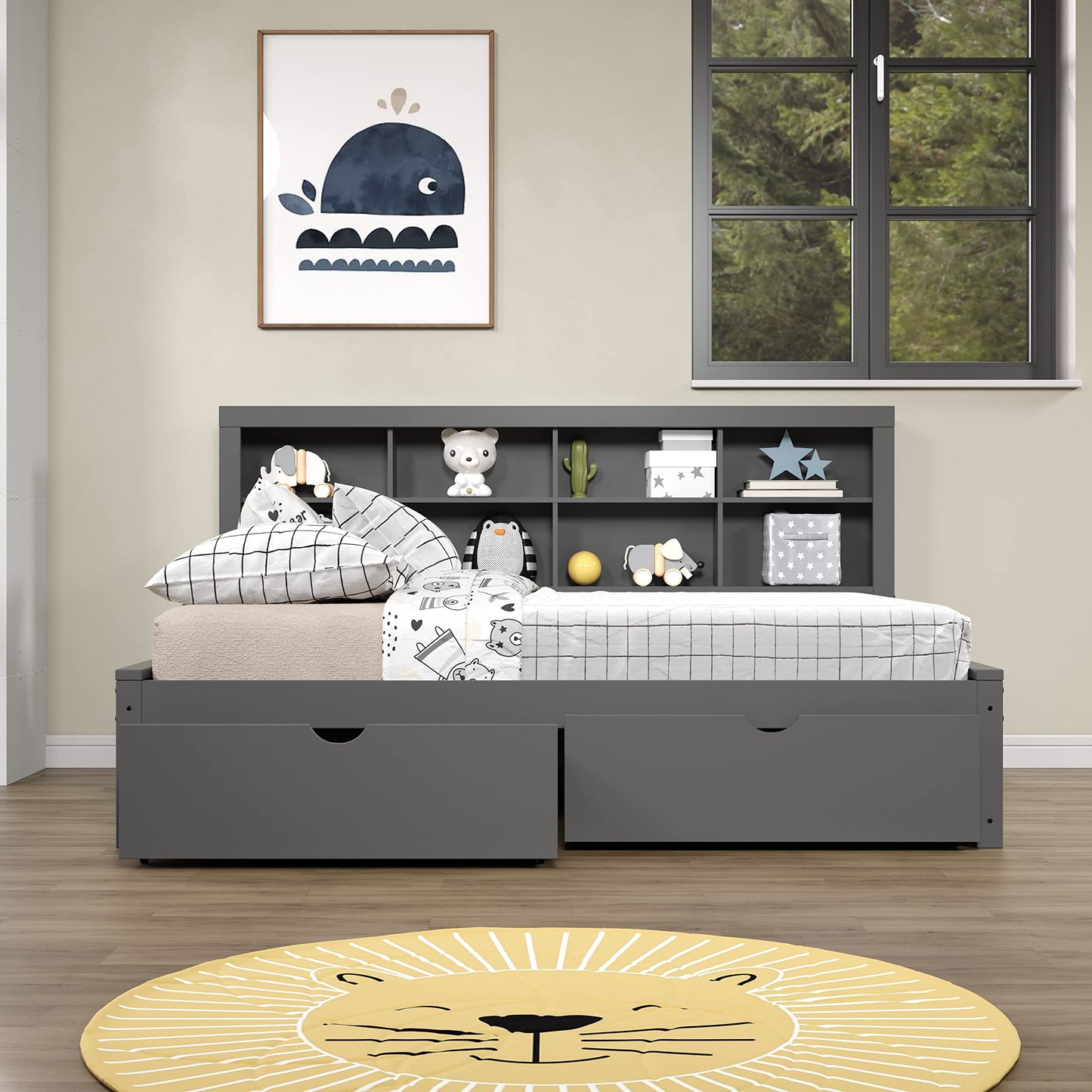 Daybed with Bookcase