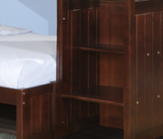 Mariner Mission Twin over Full Cappuccino Exteded Stairway Bunkbed