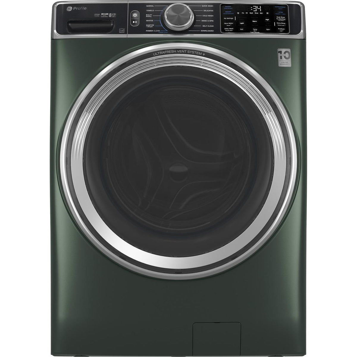  GE Profile 5.5 cu. ft. Front Loading Washer with UltraFresh Vent System Plus PFW955SPWGN IMAGE 1