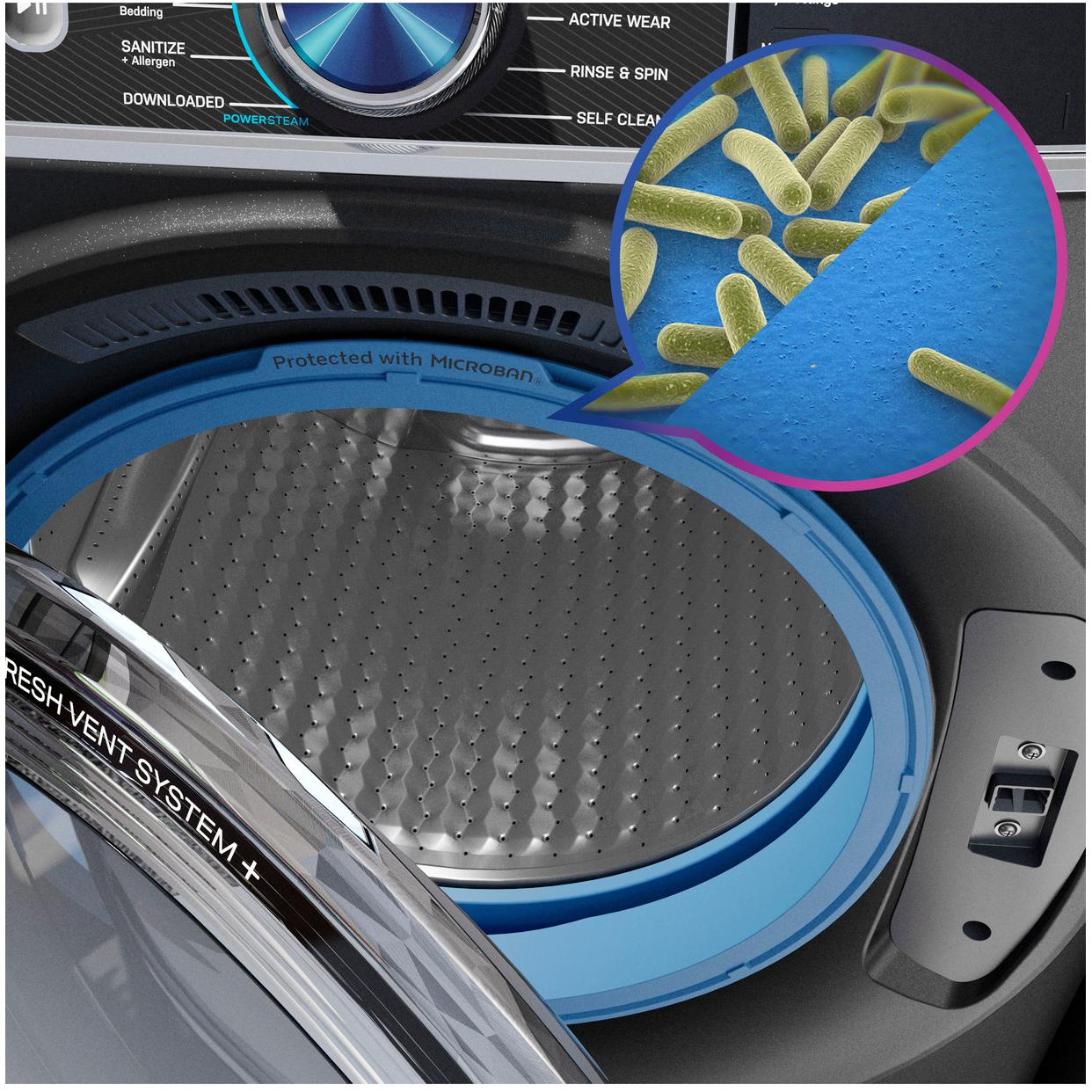  GE Profile 5.5 cu. ft. Front Loading Washer with UltraFresh Vent System Plus PFW955SPWDS IMAGE 8