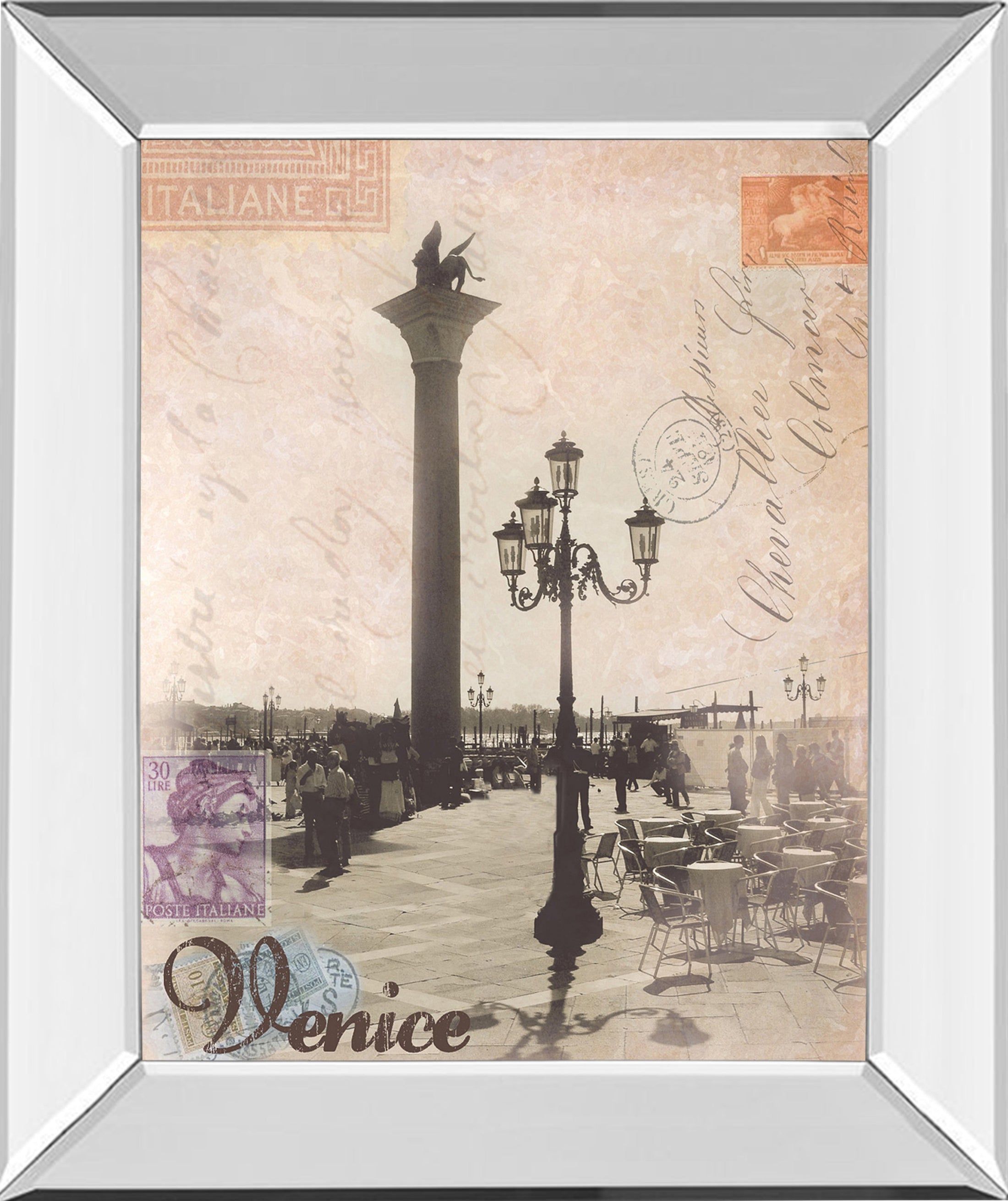 Mirrored Frame Venice Travelogue By Ben James