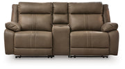 Max-Media 3-Piece Power Reclining Sectional Loveseat with Audio Console