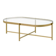 Mesa de centro ovalada Charrot de 137 cm de largo