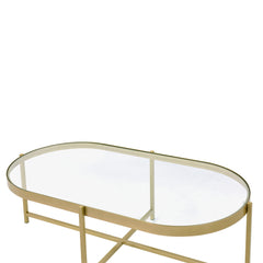 Mesa de centro ovalada Charrot de 137 cm de largo
