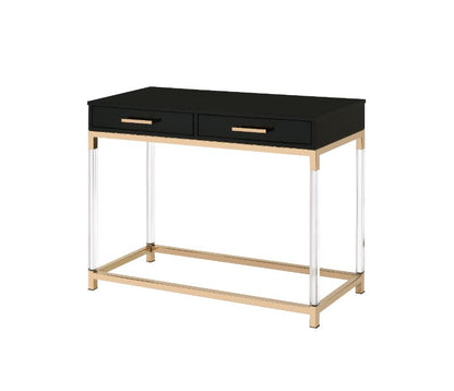 Mesa de sofá rectangular Adiel con 2 cajones