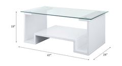 Mesa de centro rectangular Nevaeh
