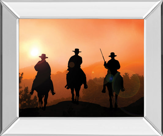 Mirrored Frame Horse Riders By Jtanki