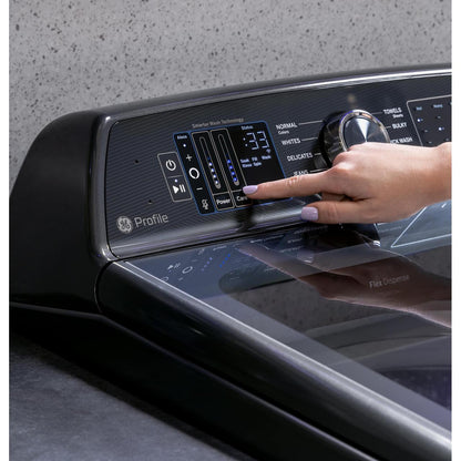  GE Profile 5.3 cu. ft. Capacity Washer with Smarter Wash Technology and Adaptive SmartDispense PTW805BPWRS IMAGE 6