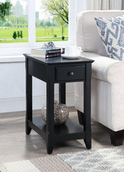 Mesa auxiliar rectangular Bertie con 1 cajón