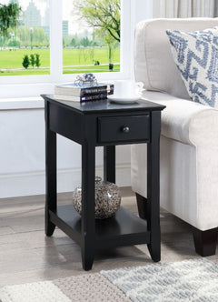 Mesa auxiliar rectangular Bertie con 1 cajón