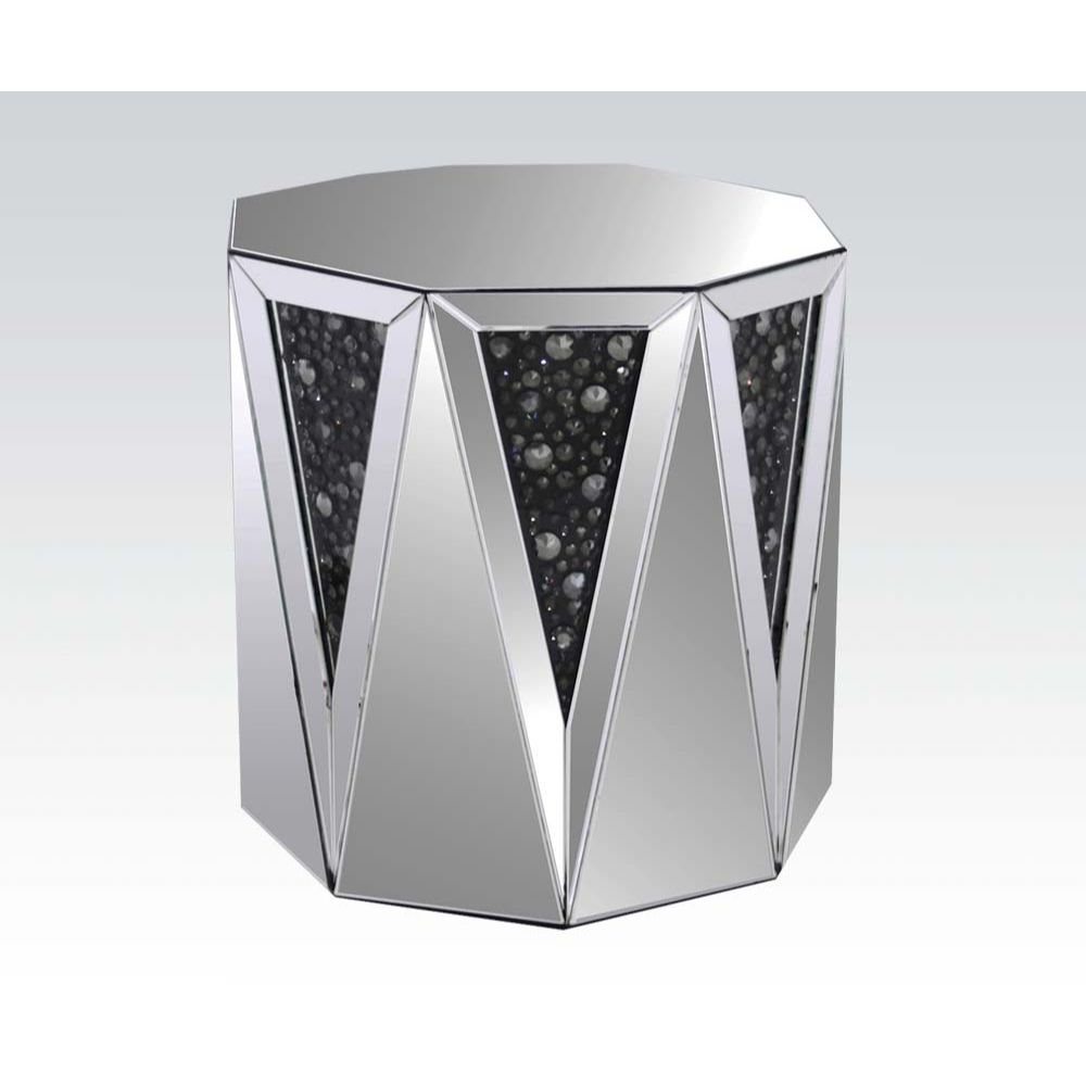 Nysa End Table - Faux Crystals