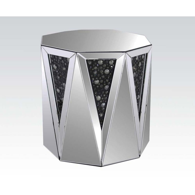 Nysa End Table - Faux Crystals