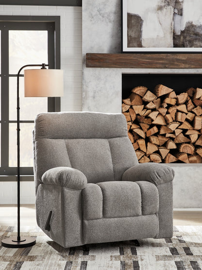 McArlie Rocker Recliner in Smoke