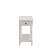 Mesa auxiliar rectangular Bertie con 1 cajón