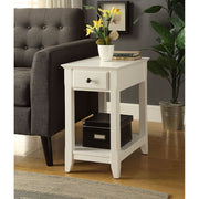 Mesa auxiliar rectangular Bertie con 1 cajón