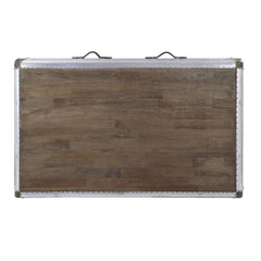 Mesa de centro rectangular Brancaster de 1 cajón con tablero de madera