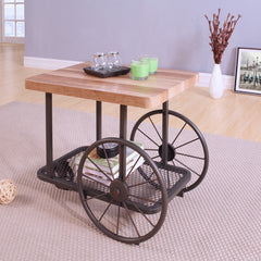 Mesa auxiliar rectangular Francie de 71 cm de largo
