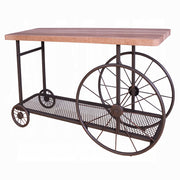 Mesa de sofá rectangular Francie de 122 cm de largo