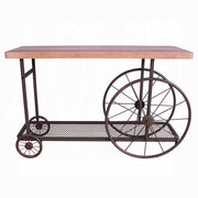 Mesa de sofá rectangular Francie de 122 cm de largo