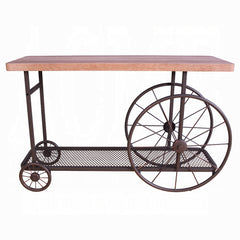 Mesa de sofá rectangular Francie de 122 cm de largo
