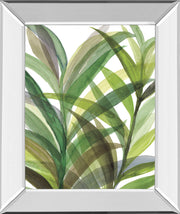 Mirrored Frame Tropical Greens II By Rebecca Meyers