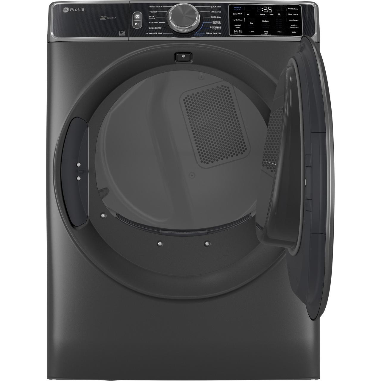  GE Profile 7.8 cu. ft. Electric Dryer with Sanitize Cycle PFD95ESPWDS IMAGE 2