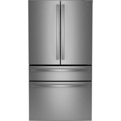 GE Profile 23.3 Cu. Ft. Smart Counter-Depth Fingerprint Resistant 4-Door French-Door Refrigerator with Door In Door PJD23BYWFS IMAGE 1